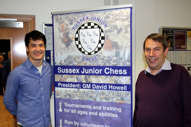 David Howell (left) visits Crowborough welcomed by Jonathan Tuck